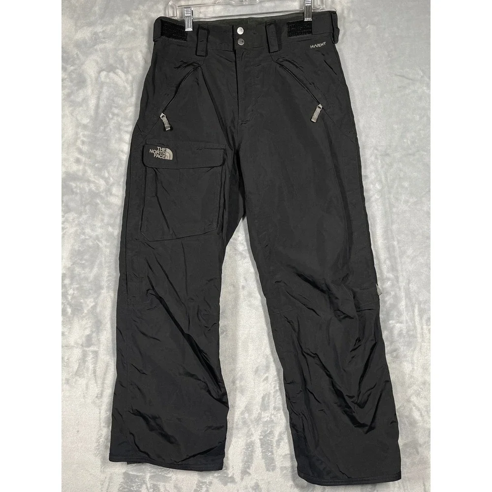 The North Face Mens HyVent Black Waterproof Ski Snowboard Cargo Pants Size Small